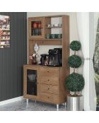 Armoire multifonctionnelle Grano 96 chêne du caucase - 96x187x40cm