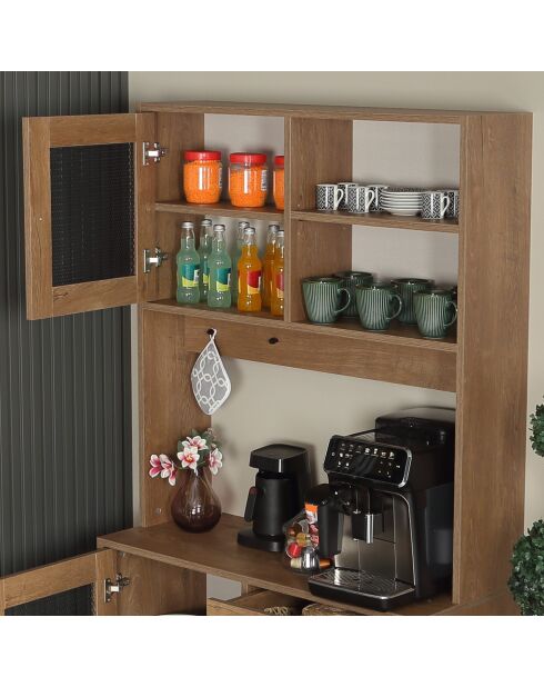 Armoire multifonctionnelle Grano 96 chêne du caucase - 96x187x40cm