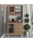 Armoire multifonctionnelle Grano 96 chêne du caucase - 96x187x40cm