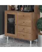 Armoire multifonctionnelle Grano 96 chêne du caucase - 96x187x40cm