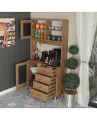 Armoire multifonctionnelle Grano 96 chêne du caucase - 96x187x40cm