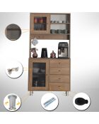 Armoire multifonctionnelle Grano 96 chêne du caucase - 96x187x40cm