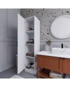 Garde robe Yaman 1 Door blanche - 40 x182 x47 cm