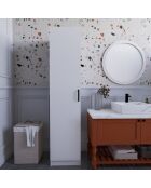 Garde robe Yaman 1 Door blanche - 40 x182 x47 cm