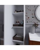 Garde robe Yaman 1 Door blanche - 40 x182 x47 cm