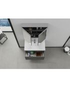 Ensemble de meubles de salle de bain (2 pièces) Bellezza 80 gris mat - 77x70x14cm