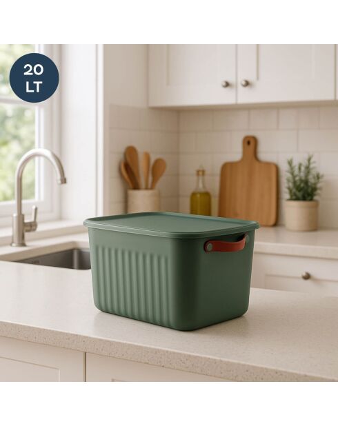 Boîte de rangement 242329 verte - 30x40x25 cm