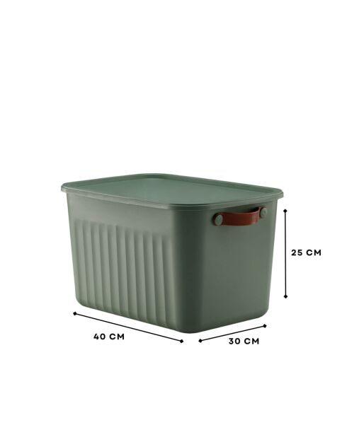 Boîte de rangement 242329 verte - 30x40x25 cm