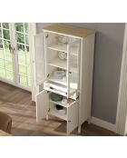 Armadio multifunzione FRN 21020 crema/rovere/grigio - 88,4x194x44,2 cm