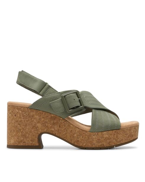 Sandalias Nerisa West Nubuck Sauges, tacón de 7,5 cm