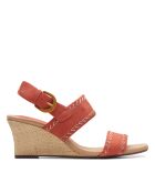 Sandalias Kyarra Pink Nubuck de color rosa empolvado, tacón de 7,5 cm