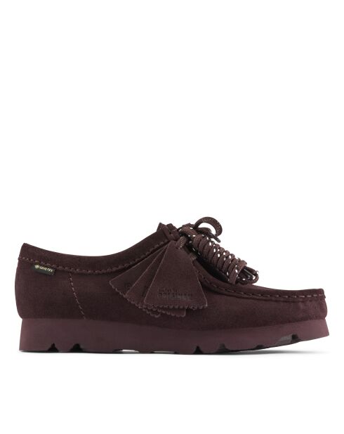 Wallabee.gtx druivenpaarse suède schoenen