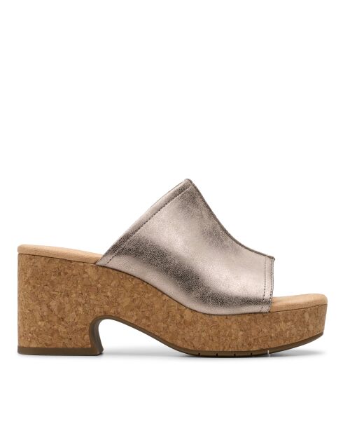 Sandales Nerisa Vine Taupe métallisé - Talon 7.5cm