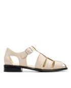 Hana Sun schoenen in gebroken wit leer