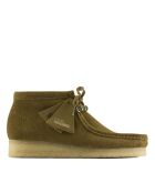 Grüne Wildlederstiefel Wallabee