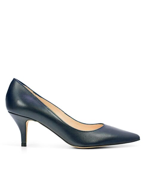 Pumps 13370 in nappa blu marino