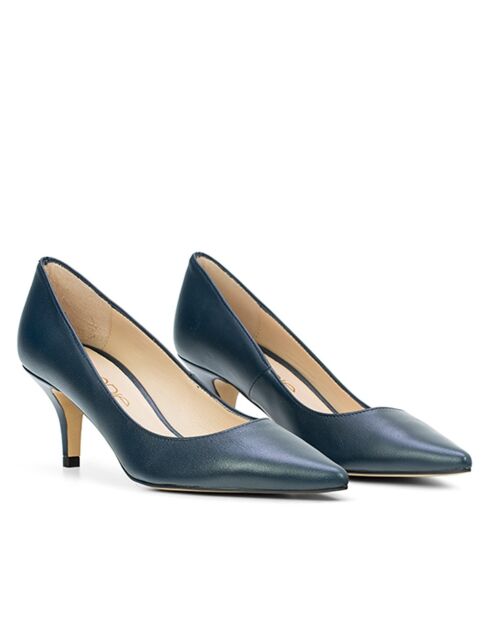 Pumps 13370 in nappa blu marino