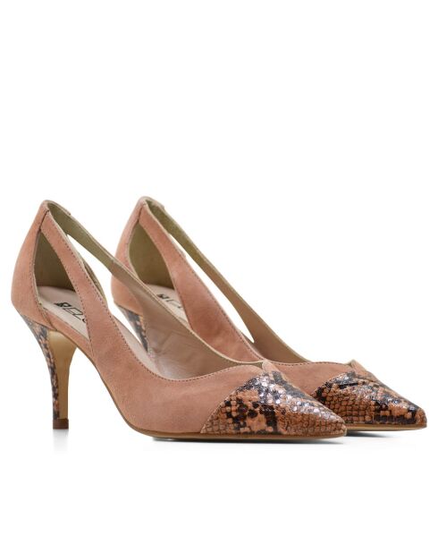 Scarpe da ginnastica in pelle Coral Snake 14787CU - Tacco: 7,5 cm