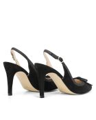 Dumps F-4256 in pelle scamosciata nera - Tacco: 8cm