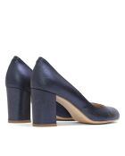 12619 Dumps in pelle color blu scuro - Tacco: 7 cm