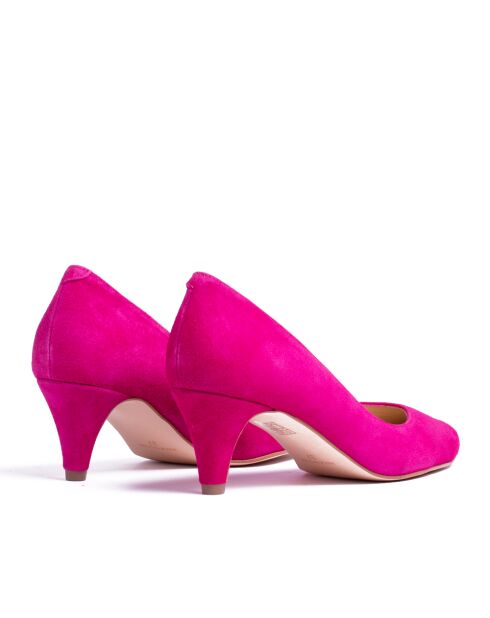 Pumps 176763 in pelle scamosciata fucsia - Tacco: 5,5 cm