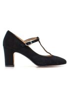 CA-688 Pumps aus schwarzem Veloursleder - Absatz: 6,5 cm