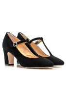 CA-688 Pumps aus schwarzem Veloursleder - Absatz: 6,5 cm