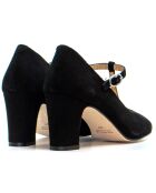 CA-688 Pumps aus schwarzem Veloursleder - Absatz: 6,5 cm