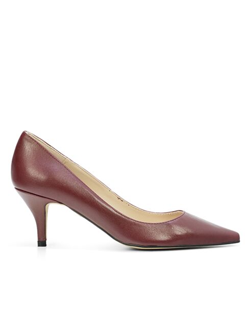 13370 Pumps Mestizo in pelle bordeaux