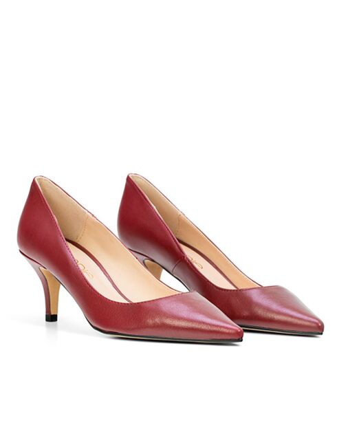 13370 Pumps Mestizo in pelle bordeaux