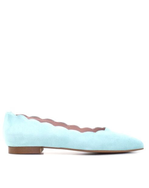 Ballerine CA-0091R in camoscio blu