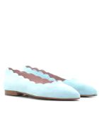 Ballerine CA-0091R in camoscio blu