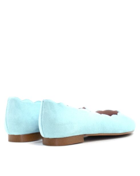 Ballerine CA-0091R in camoscio blu