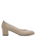 Escarpins 52649 en Cuir Mestizo taupe