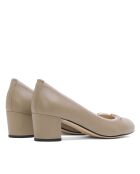 Escarpins 52649 en Cuir Mestizo taupe