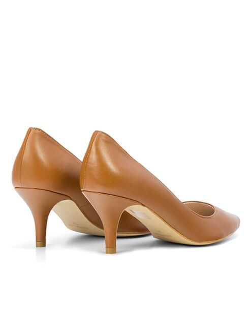 13370 Pumps in nappa marrone