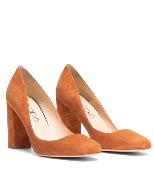 Scarpe da sera marroni F-1997 - Tacco: 8cm