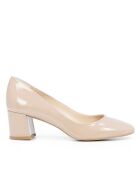 Escarpins F-2702 en Cuir Vernis nude