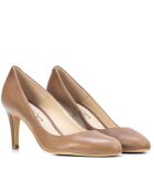 Pumps tibetane in pelle beige cammello 12619 - Tacco: 6cm