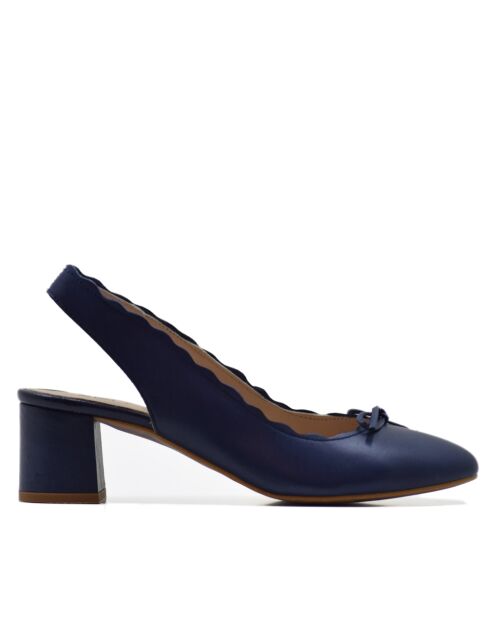 Pumps SA34 Nappa blu marino