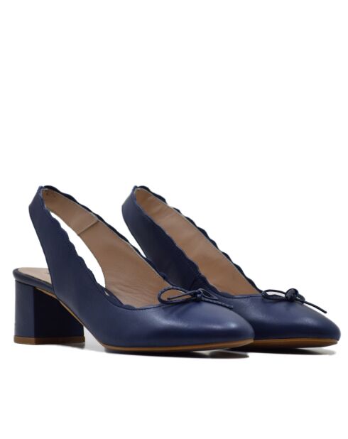 Pumps SA34 Nappa blu marino