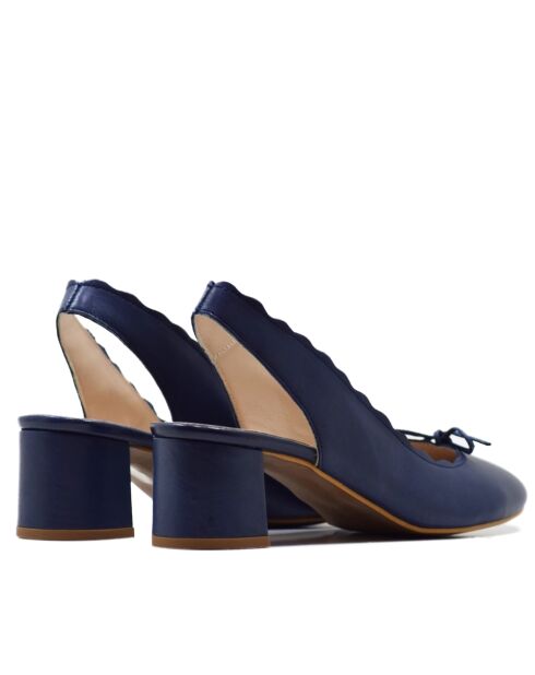 Pumps SA34 Nappa blu marino