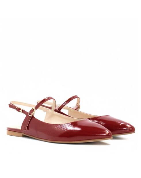 Ballerine BA23 Naplack rosse