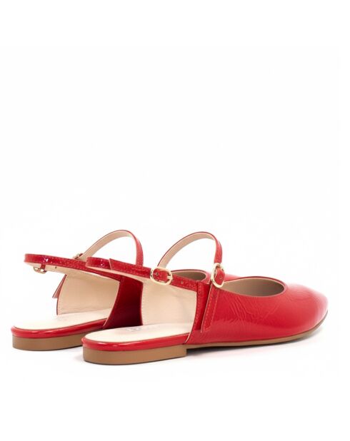 Ballerine BA23 Naplack rosse