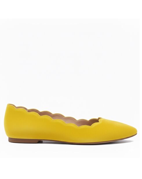 Ballerine CA-0091R in camoscio giallo