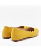 Ballerine CA-0091R in camoscio giallo