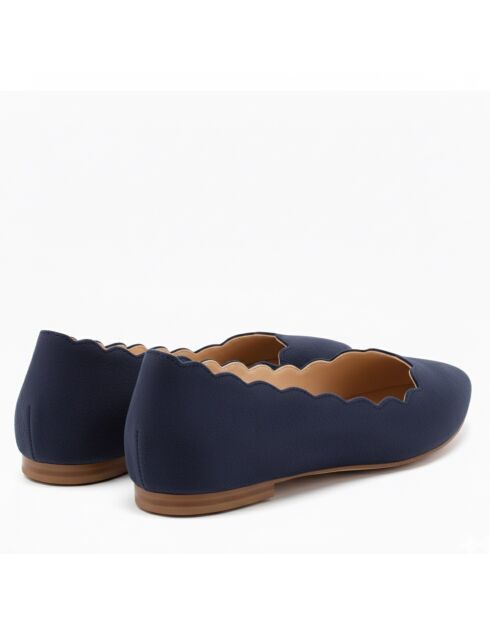 Ballerine CA-0091R in camoscio blu marino