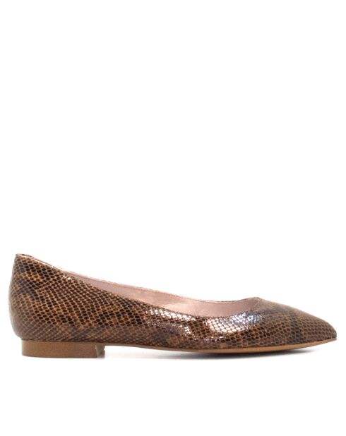 Ballerines CA-106H Serpent marron