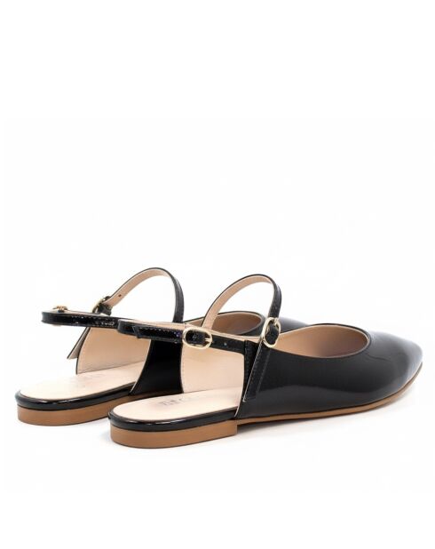 Ballerine BA23 Naplack nere