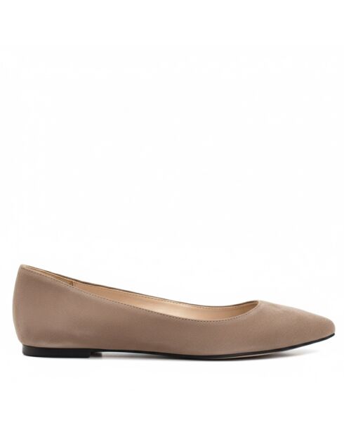 Ballerines CA-106 en Daim taupe
